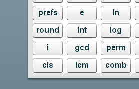 The i and cis keys of the calculator
