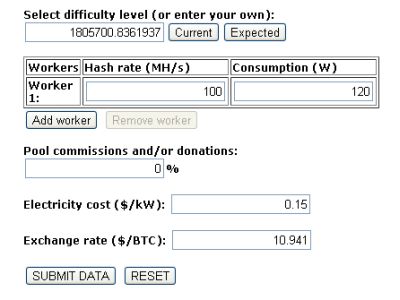 bitcoin calculator